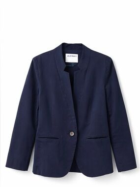 Old Navy Navy Blue Blazer Minimalist Chic Size L
